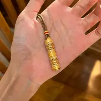 非金属布艺项链 新中式镂空随身佛项链女珐琅百搭不掉色两戴吊坠