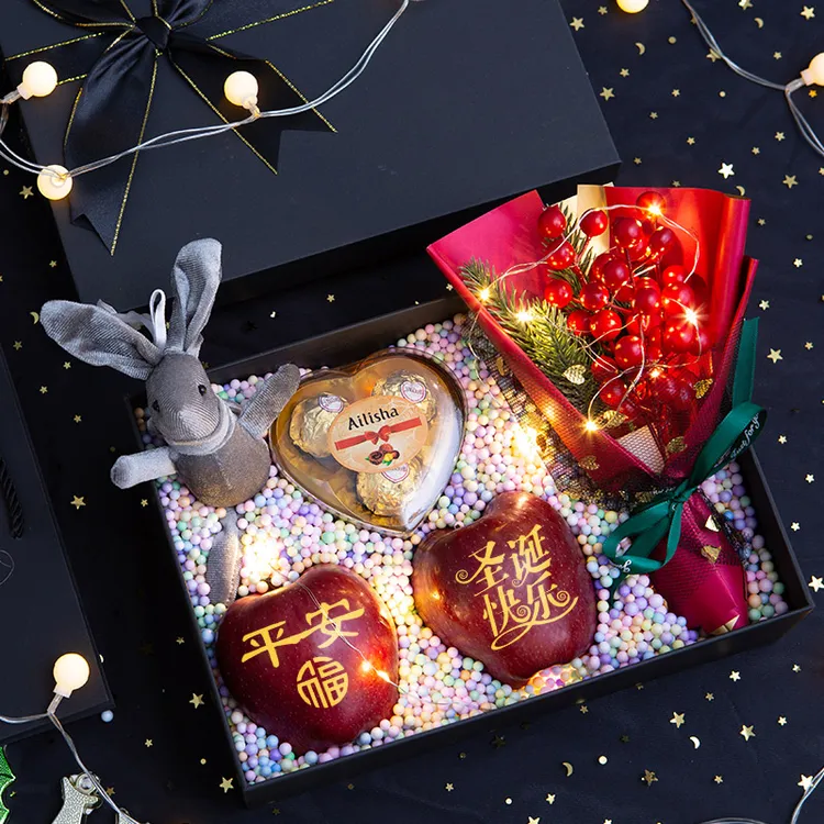 圣诞节苹果平安夜礼盒礼物创意送男女朋友情侣有意义仪式感小花束