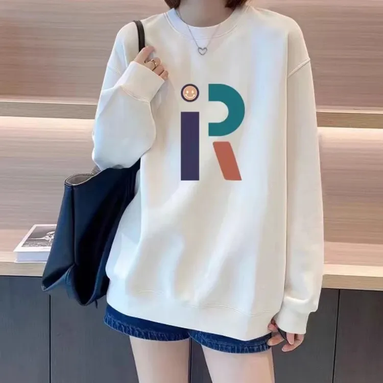 华棉卫衣运动休闲潮流情侣秋季男上衣宽松圆领套头