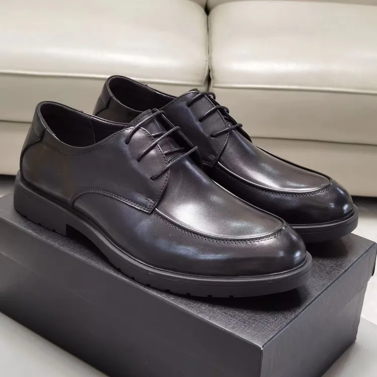 男士黑色男款商务新款圆头真皮2025上班耐穿皮鞋男士皮鞋