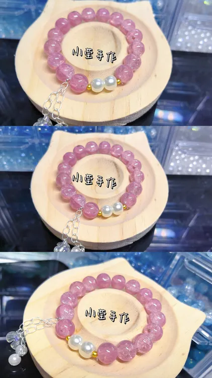 合金琉璃手链 干枯玫瑰素圈手链（秋冬必备色系）