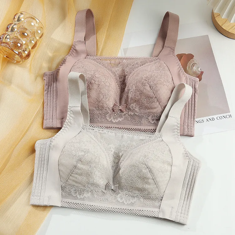 超薄款内衣女全罩杯大胸显小束胸收副乳防下垂聚拢大码女士文胸罩