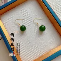 非金属仿水晶耳饰 新款简约精致圆珠吊坠耳饰耳环