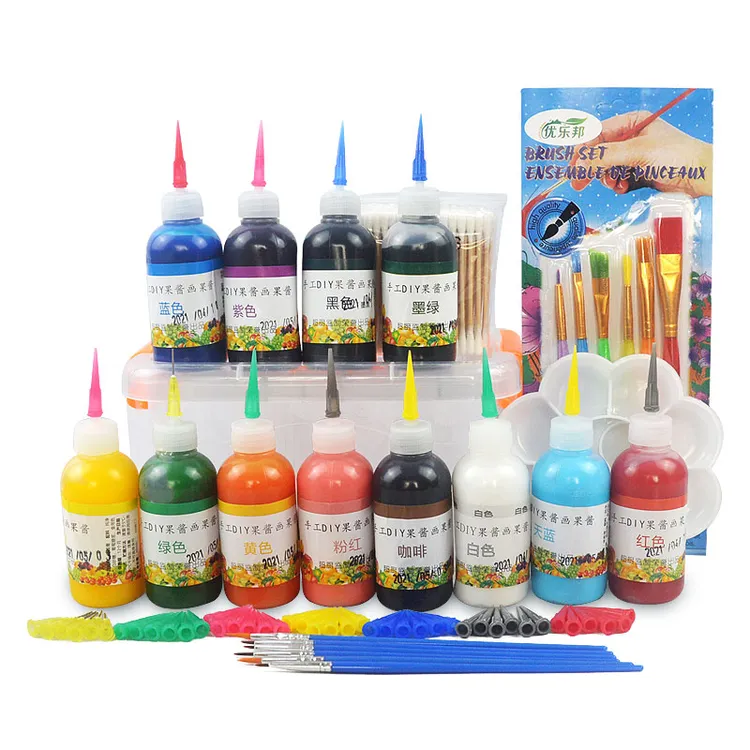 果酱画盘饰专用果酱套装摆盘工具绘画盘饰点缀厨师厨房装饰挤全套