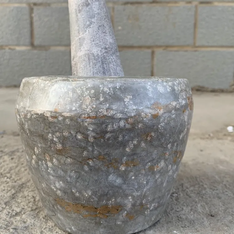 山东淄博老李手工石臼鱼籽石石臼蒜臼子送礼高档收藏石臼老式家用