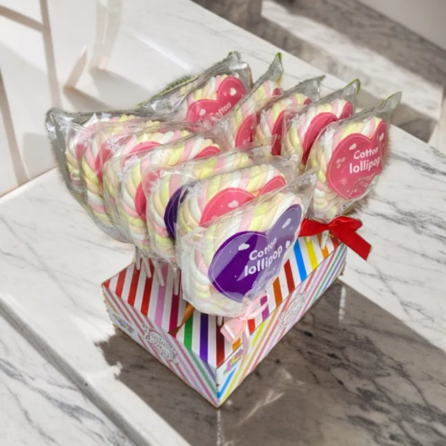 二妹唐哥 [超大心形棉花棒棒糖]糖果棒棒糖果酸工艺制作品质味道