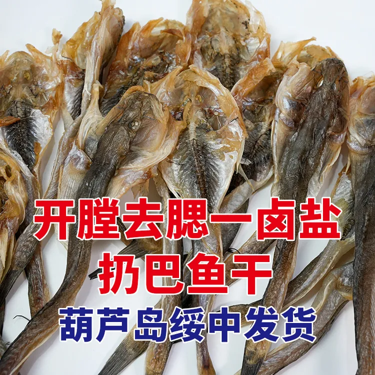 扔巴鱼干楞蹦鱼一卤盐楞巴鱼小咸鱼干下饭菜渤海湾葫芦岛海鲜特产