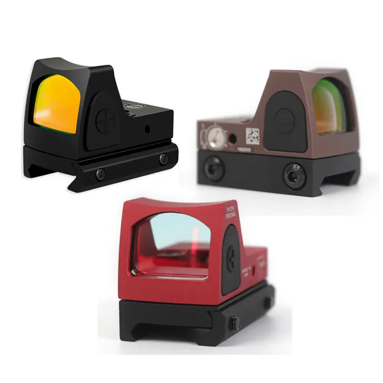 RMR三色红点沼泽鹿迷你红点瞄准镜快速寻鸟镜十字瞄高透胶合镜片