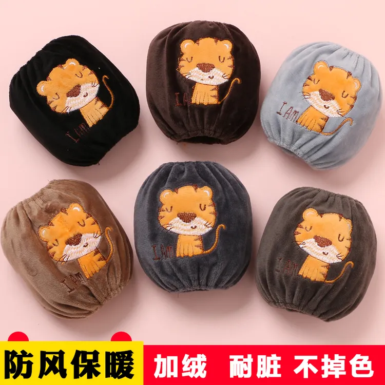 宝宝儿童袖套婴儿保暖女孩护袖婴幼儿男孩加绒耐脏卡通套袖秋冬季