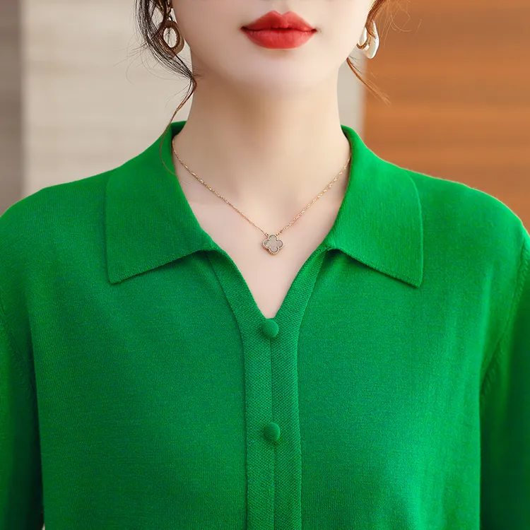 领针织打底衫时尚洋气小衫妈妈上衣春装2023年新款女装早春毛衣