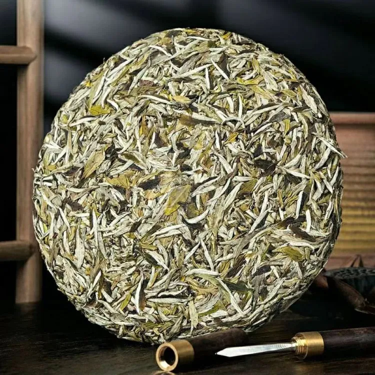 新茶2022华茶1号明前白牡丹王茶饼300g纯料福鼎白茶水甜日晒传统