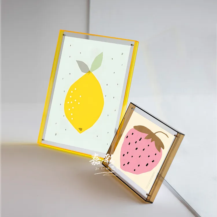 【工厂直发，自行安装】亚克力透明相框摆台装裱海报画框挂墙展示框