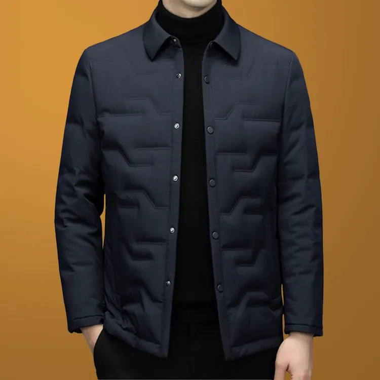 秋季新款中老年加厚保暖外套爸爸装上衣男士秋冬棉服棉衣行政棉袄
