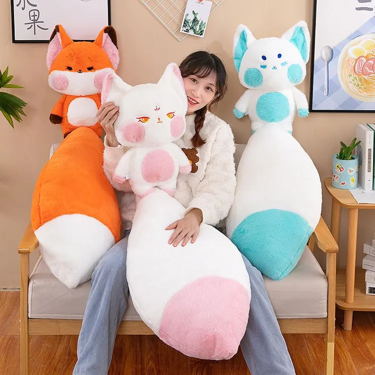 可爱狐狸娃娃尾巴玩偶闺蜜生日礼物嘟嘟公仔毛绒玩具创意男女礼物