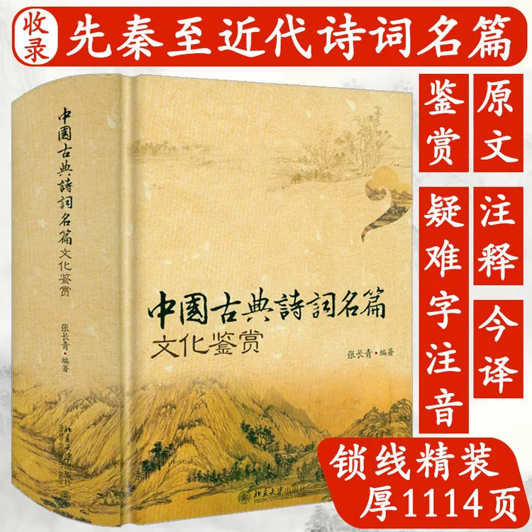 中国古典诗词名篇文化鉴赏辞典唐诗宋词元曲诗经名言佳句赏析书籍