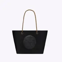 【海绵专属】Tory Burch汤丽柏琦 XG ELLA黑色中号链条托特包152313-001