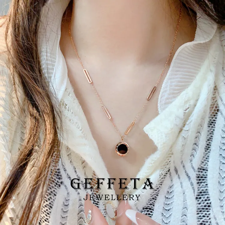 GEFFETA/格菲塔  镀K金 项链双面佩戴碰水不掉色可调节商品图