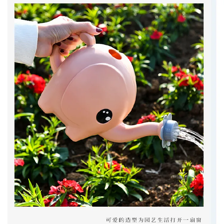 儿童浇花壶大象洒水壶加厚园艺工具塑料洒淋花壶家用喷壶长嘴喷壶