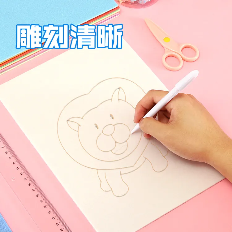 版画儿童DIY吹塑板吹塑纸画手工装饰纸绘画板版画制作材料