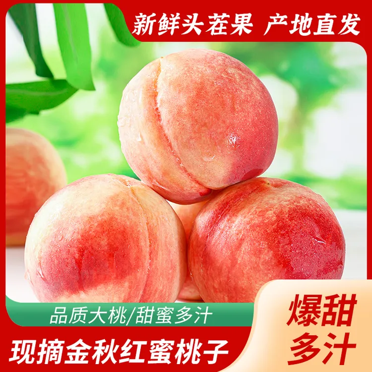金秋红蜜新新鲜上市现摘现发桃子