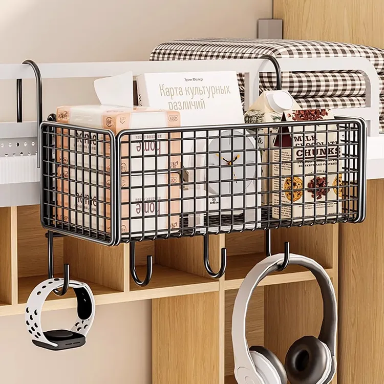 过早书架款床头置物架学生宿舍床边上铺挂钩式收纳神器悬挂式置物