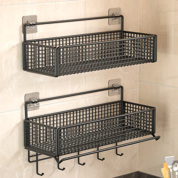 过早卫生间置物架免打孔壁挂墙上浴室架子洗澡洗手间厕所洗漱台架