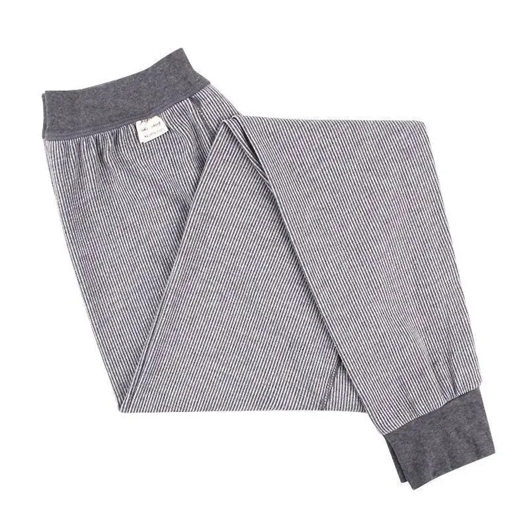 100%新疆长绒纯棉男士大码保暖打底秋裤宽松家居休闲外穿保暖秋裤