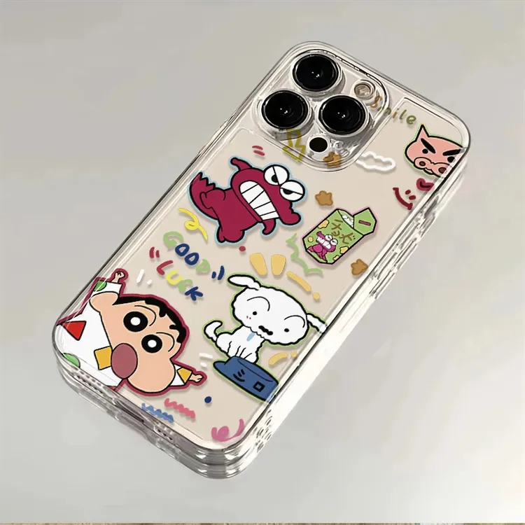 高级感小新涂鸦手机壳适用iphone15/16promax苹果14防摔13/12全包