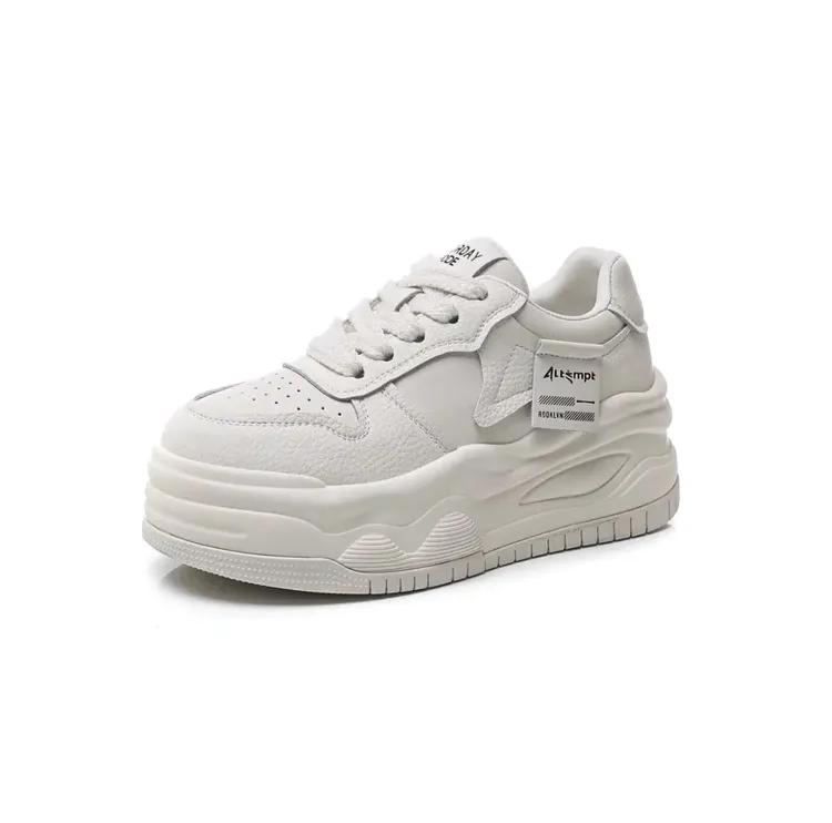 LISA.LISA B 门店779~真皮定制经典熊猫厚底休闲百搭小白鞋C16767