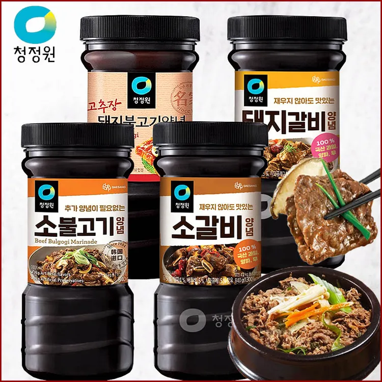 韩国进口清净园牛肉烤肉酱烧烤酱腌肉牛肉酱韩式烤肉酱牛排酱