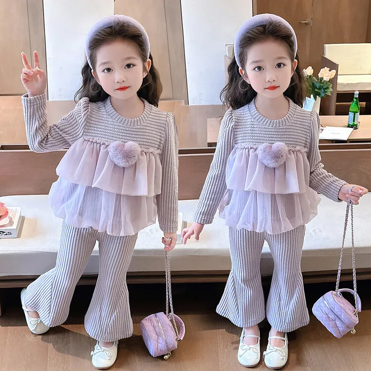 独特洋气时髦女童套装春秋款潮范潮流时尚女孩外出服儿童潮牌秋装