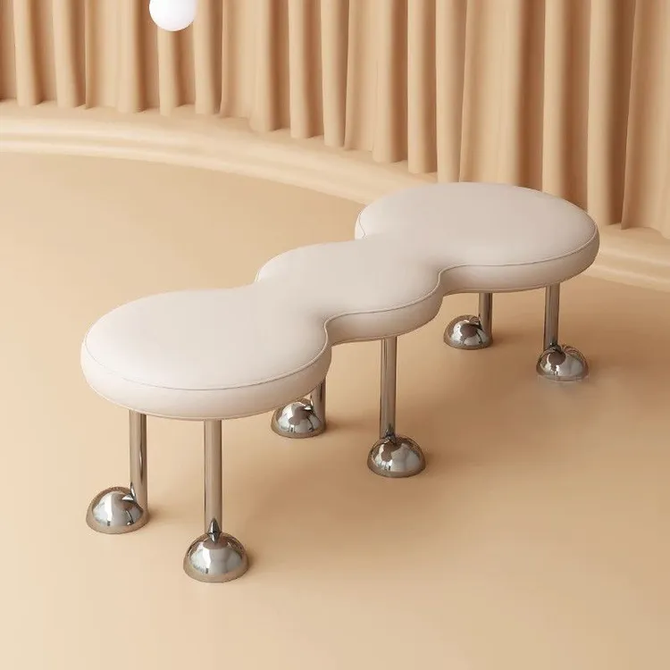 蚂蚁凳换鞋凳卧室床尾凳服装店休息凳客厅沙发凳家用长条凳波浪凳