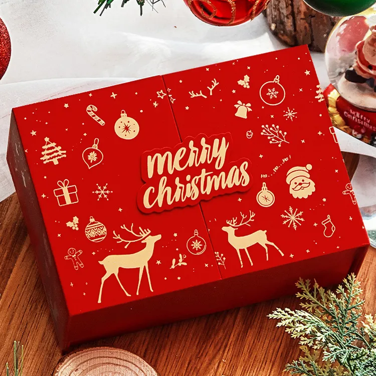 圣诞礼盒空盒大号礼品盒仪式感生日礼物包装盒高级感圣诞节礼物盒