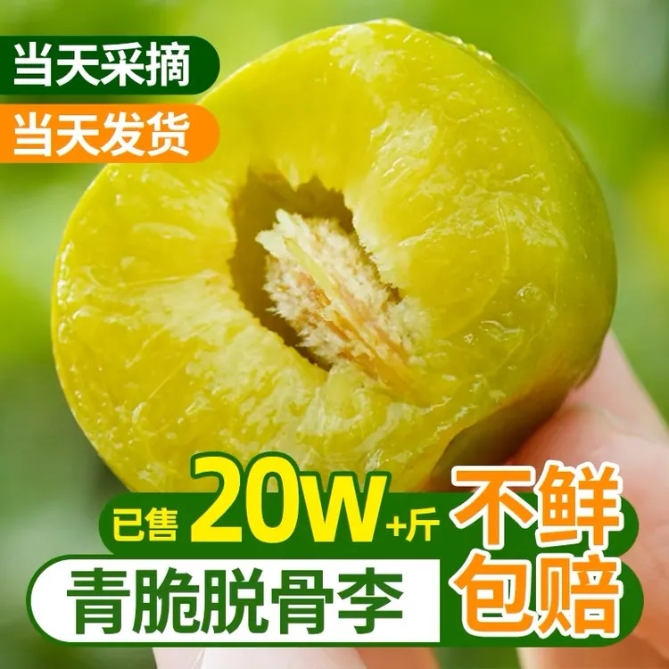 四川半边红脱骨李茵红李新鲜采摘清甜爽口孕妈妈果5斤F鲜脆好吃
