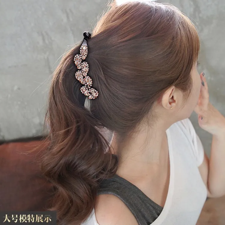 韩国香蕉夹竖夹马尾夹发夹优雅防滑发饰日韩大号发卡竖夹马尾发夹