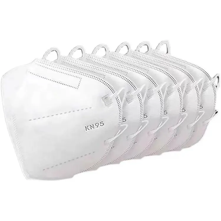 白色男女同款95口罩5层 一次性防护口罩出行必备透气好带着舒服