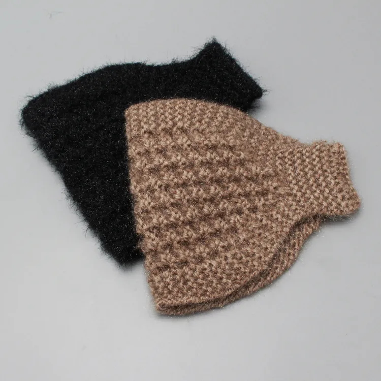 毛线弹力束发带饰品保暖护耳宽边洗脸发箍气质简约松鼠绒发带女新