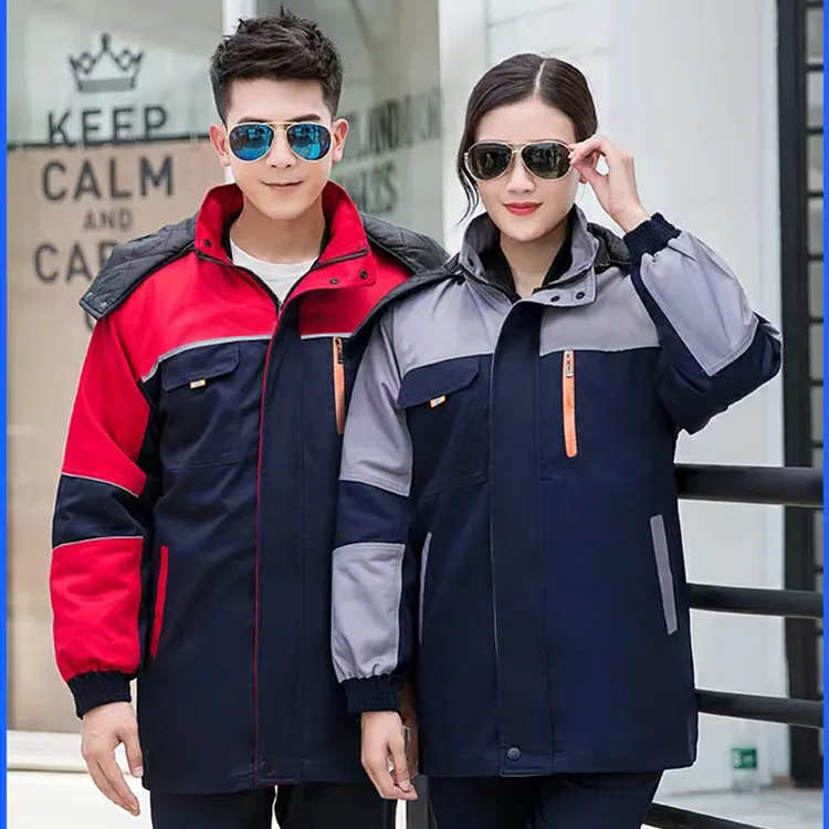 冬季工作服男女棉衣棉袄棉服加厚工装劳保服耐磨工厂定制男款