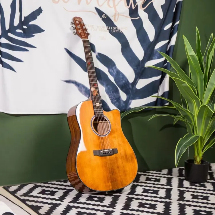 正品摩天轮枫叶单板木吉他