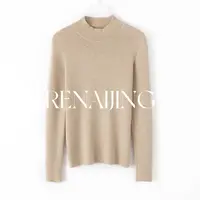 RENAIJING【80s精纺半高】纯山羊绒紧密针织百搭半高秋冬时尚