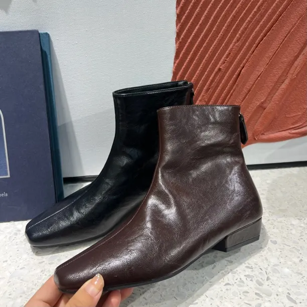 【妙妙3】9789小个子厚底增高马丁靴女秋冬复古中筒短靴