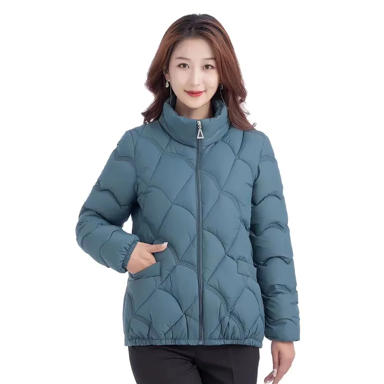 大码女棉衣冬季2024新款宽松短款显瘦立领女高档小棉袄三线棉服