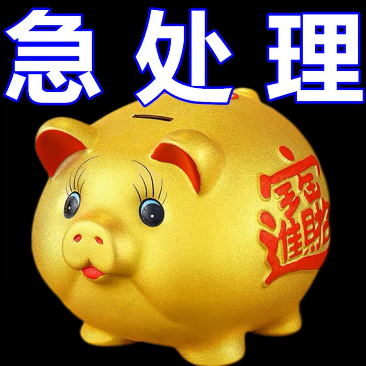 陶瓷金猪存钱罐可进可出储蓄罐储钱罐巨大号硬币纸币儿童实用礼物