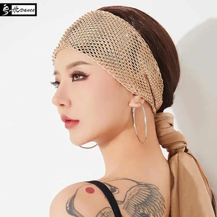 皇朝舞蹈【钟倩儿】拉丁舞发带新品手工带钻头饰女士头饰发带 A75