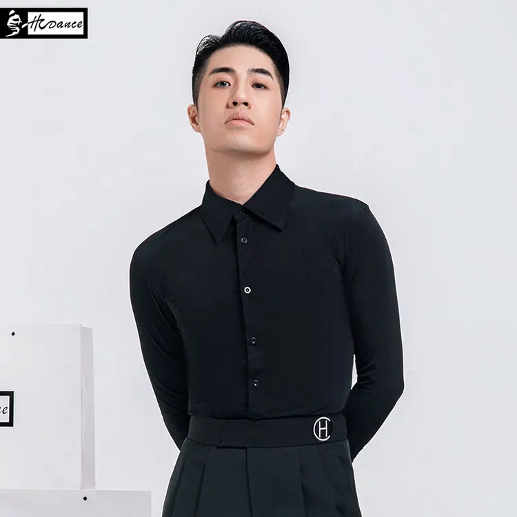 皇朝舞蹈摩登舞服上衣舞蹈练功服男士拉丁舞服成人跳舞衣服MA1275