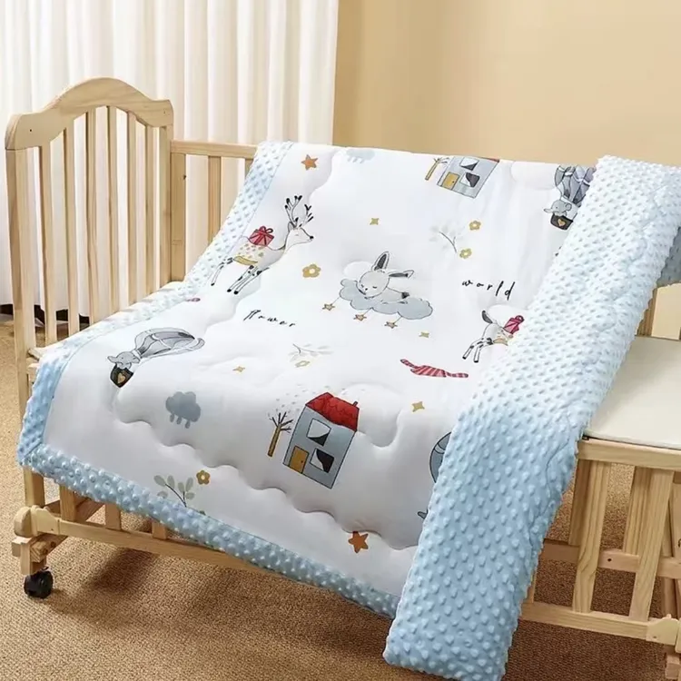 婴儿豆豆被子新生儿宝宝加厚冬季儿童棉被春秋四季通用