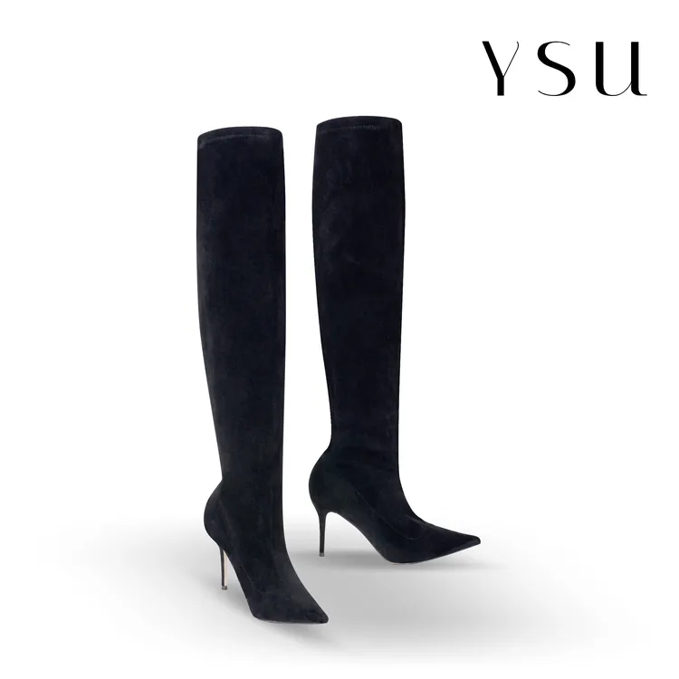 YSU【余书】高筒过膝高跟弹力长靴S2167A