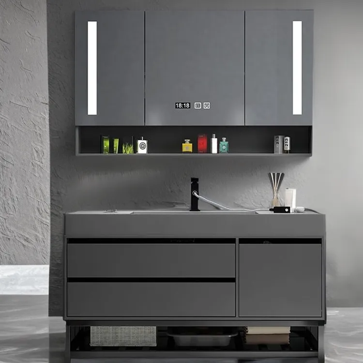 纳米岩石陶瓷洗脸盆组合柜爆款浴柜组合面盆现代推荐简约浴室柜