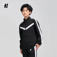 HOPEBETTER拼接运动训练卫衣儿童款圆领投篮吸汗百搭休闲潮流外套