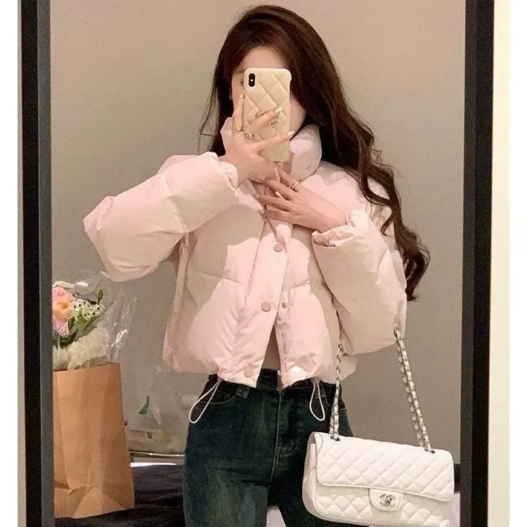 短款外套棉服2025冬季新款面包棉衣外套百搭保暖甜美颜值款棉服女